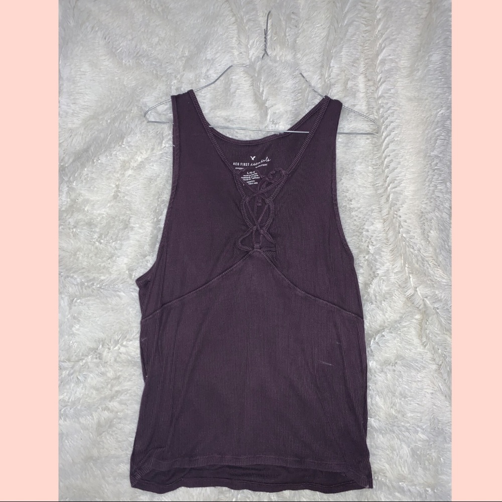 American eagle ribbed tank top